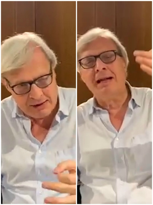 Copertina di Balotelli, la difesa di Sgarbi: “Con lo scooter in acqua? Una performance, un’opera d’arte. Gli artisti lo invidiano”