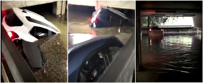 Copertina di Maltempo Pescara, all’ospedale Santo Spirito parcheggio allagato e auto sommerse da oltre 1 metro d’acqua