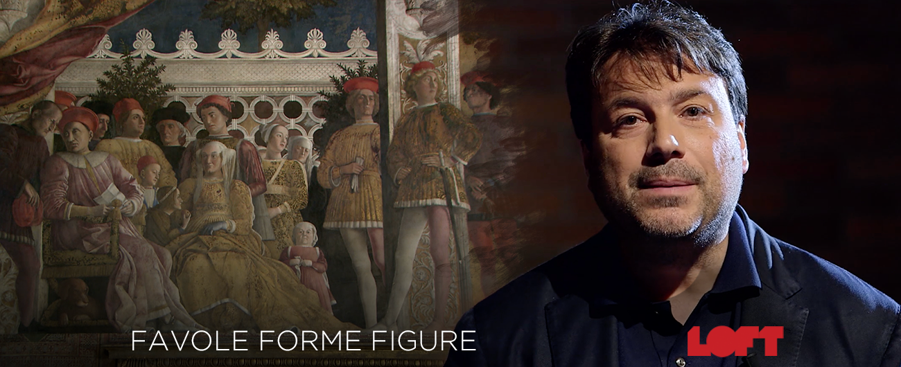 Copertina di Favole Forme Figure, su TvLoft quattro lezioni d’arte con Tomaso Montanari: Leonardo, Mantegna, Van Eyck e scultura romana