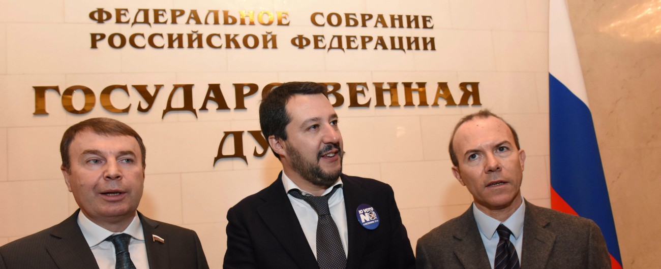 Fondi alla Lega, Salvini 9 volte a Mosca in 4 anni: tutte con Savoini. Per Cremlino è il ‘responsabile dei rapporti con la Russia’