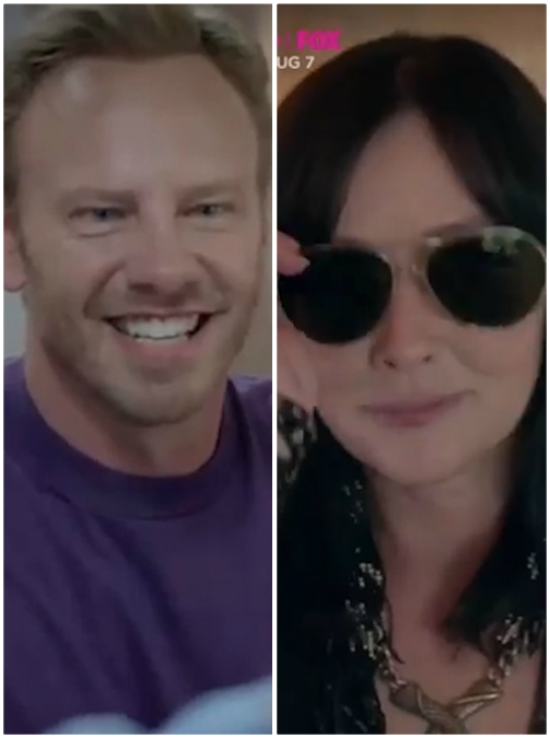 Copertina di Beverly Hills 90210, Tori Spelling pubblica il nuovo trailer. E scatta già il primo bacio in anteprima: ecco tra chi