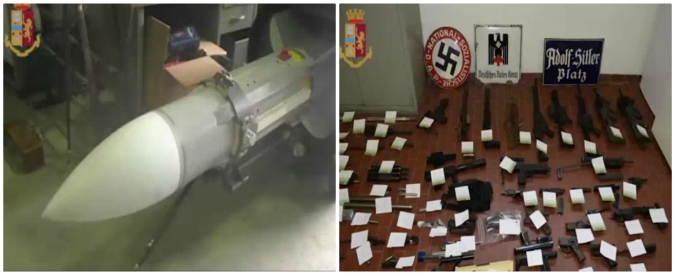 Copertina di Torino, blitz della polizia contro gruppi di estrema destra: nel capannone spuntano missile e arsenale da guerra