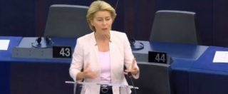 Copertina di Commissione Ue, dibattito per l’elezione di von der Leyen: “Usare la flessibilità, economia è al servizio del popolo”
