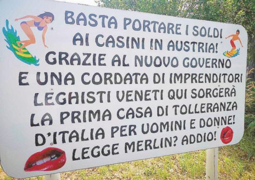 Copertina di Dalla spiaggia fascista al bordello leghista