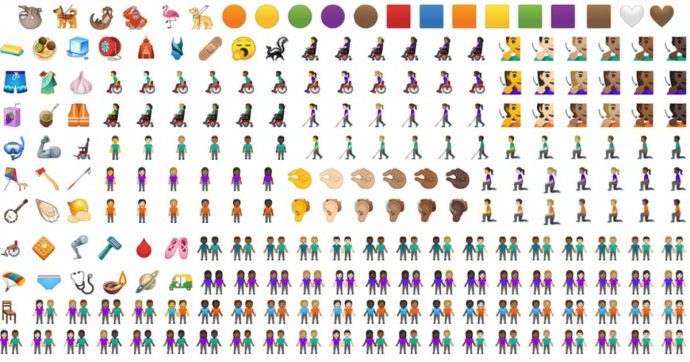 Emoji, in arrivo 60 nuove faccine per non discriminare e non snobbare le disabilità fisiche