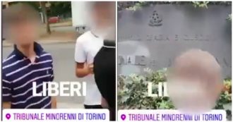 Copertina di Torino, dopo 3 anni di lavori utili: “Siamo liberi, fanc*** sbirri”. I minori bulli ci ricascano e insultano la polizia