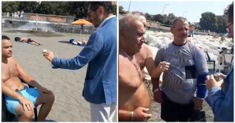 Copertina di Napoli, regala posacenere in spiaggia: le reazioni dei bagnanti all’iniziativa dei Verdi