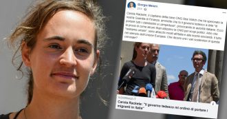 Copertina di Migranti, Meloni: “Rackete ammette che fu la Germania a ordinare di portarli a Lampedusa”. Ma non ha mai pronunciato questa frase