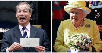 Copertina di “La Regina Madre un’accanita bevitrice di gin, Harry e Meghan? Irrilevanti”: l’attacco di Nigel Farage contro la Famiglia Reale