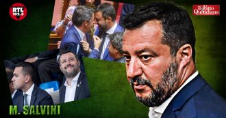 Copertina di Crisi governo, Salvini: “Di Maio? Non parlerò mai male di lui. A Renzi invece mando un bacione”. E conferma sfiducia a Conte il 20 agosto