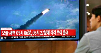 Copertina di Corea del Nord, Giappone denuncia il lancio di due missili balistici da un sottomarino: non succedeva dal 2016