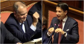 Copertina di Crisi di Governo, Conte annuncia la salita al Colle. Calderoli gli fa ‘ciao ciao’ con la mano