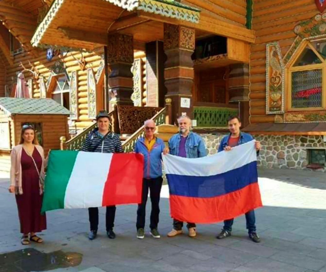 A Mosca con alcuni membri dell’associazione “Italian Group”