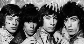 Copertina di Rolling Stones Rock: un ciottolo su Marte per quattro montagne della musica