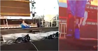 Copertina di Milano, Billie Eilish cade e si infortuna durante il concerto. La popstar continua lo show col tutore