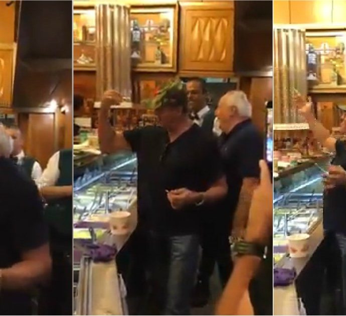 Roma, in gelateria spunta Sylvester Stallone. E svela il segreto dei suoi muscoli d’acciaio