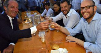 Copertina di Veneto, la Lega dice addio ai segretari: ogni provincia controllata da un commissario. Salvini (con Fontana e Zaia) ne sceglie 7 nuovi