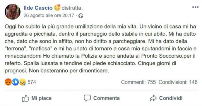 Forlì, 53enne palermitana insultata e picchiata dai vicini: “Terrona e mafiosa, torna a casa tua”