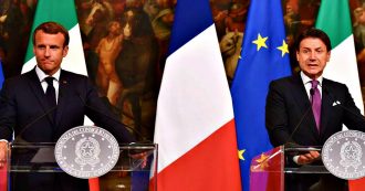 Copertina di Vertice Italia Francia, Conte: “Disponibilità su sbarchi e ridistribuzione migranti”. Macron: “Penalizzare chi non partecipa”