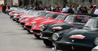 Copertina di Ferrari, le vecchie signore della Cavalcade Classiche arrivano a Roma – FOTO