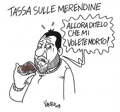 Copertina di La vignetta di Vauro