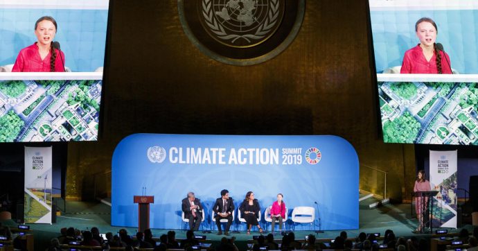 Copertina di Greta mette in riga l’Onu: 66 Paesi per emissioni zero
