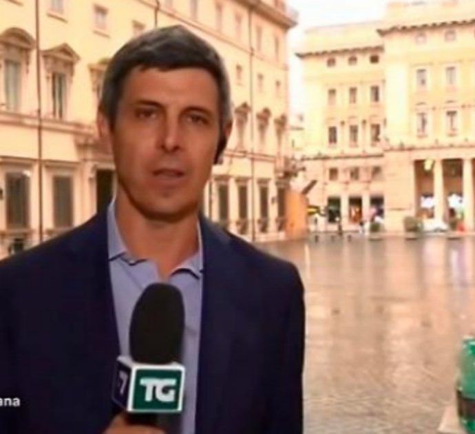Paolo Celata, “furto” in diretta durante il collegamento con Enrico Mentana: ecco cosa è successo