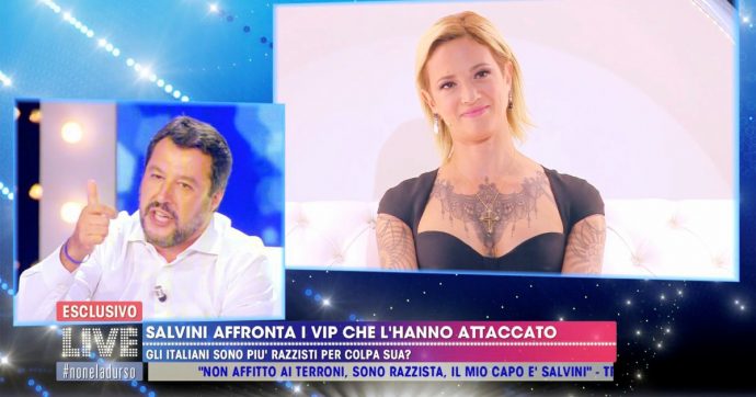 Copertina di Scontro fra titani dalla D’Urso. Salvini sfida ben cinque “vip”