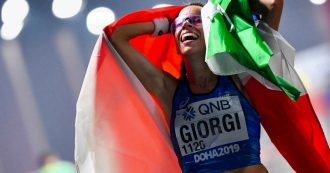 Copertina di Eleonora Giorgi di bronzo nella 50 chilometri di marcia ai Mondiali di atletica a Doha