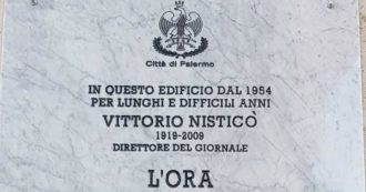 Copertina di Palermo, nasce “via Giornale L’Ora”: per la 1ª volta in Italia una strada dedicata a una testata