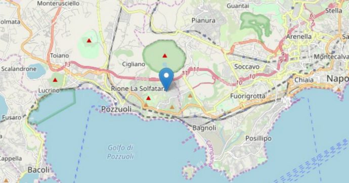 Terremoto Napoli, scossa di magnitudo 2.2 nella zona dei Campi Flegrei