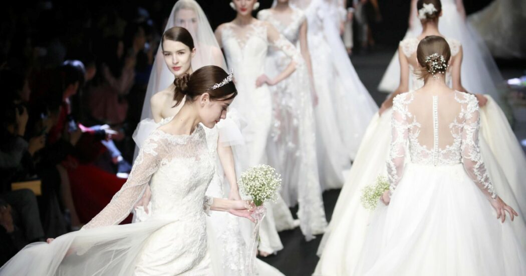 La sottomissione maschile dentro la fiera della sposa La sottomissione maschile dentro la fiera della sposa