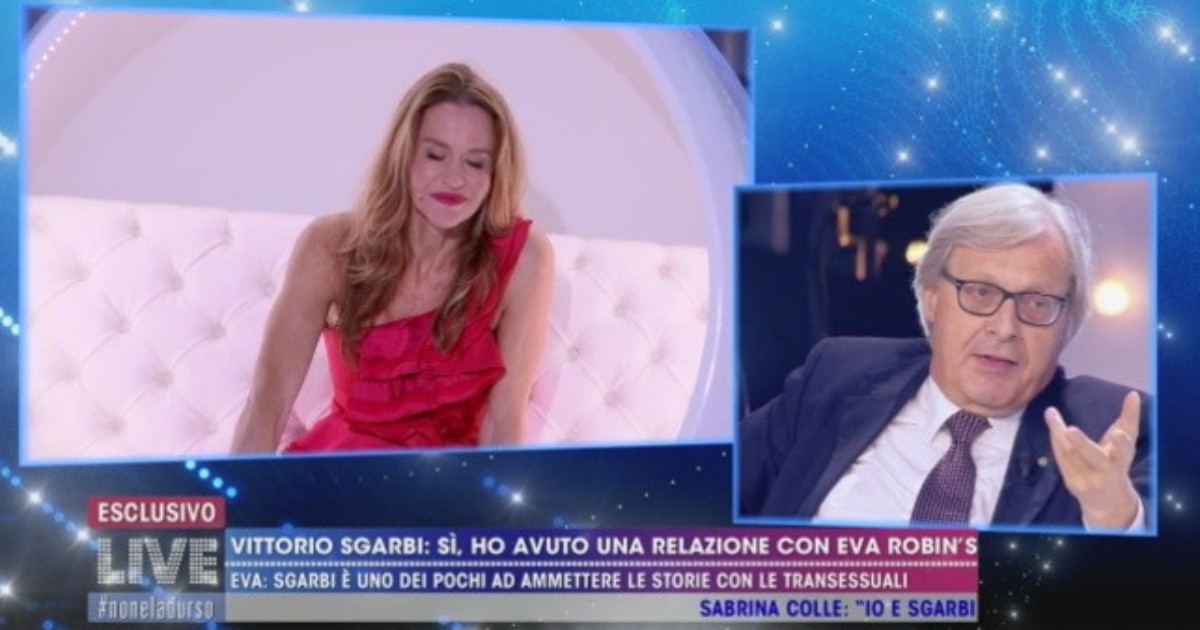 Vittorio Sgarbi: “Io e Eva Robins’ abbiamo avuto un rapporto a tre con una donna famosissima, ora morta”