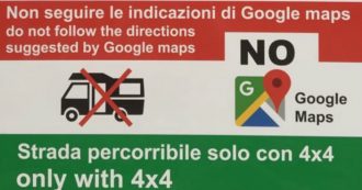 Copertina di Sardegna, arrivano i cartelli anti Google Maps: “Non seguite le indicazioni del navigatore”