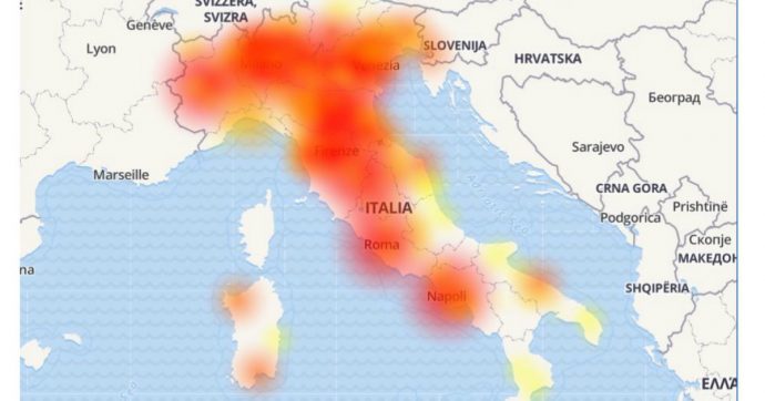Guasto alla rete Telecom in tutta Italia: migliaia di segnalazioni sui social. Tim: “Problema temporaneo già risolto”