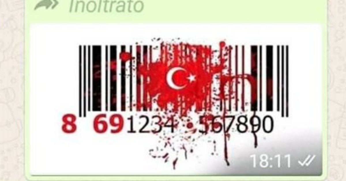 “Boicottiamo i prodotti turchi”: l’appello con il codice a barre rimbalza sui social, ma è una bufala. Ecco perché