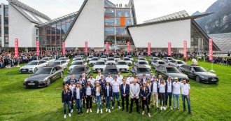 Copertina di Audi, si rinnova la partnership con la Fisi. Consegnate 48 vetture agli atleti – FOTO