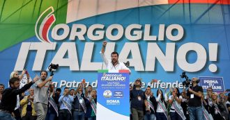 Copertina di Salvini incoronato a Roma sovrano del centrodestra