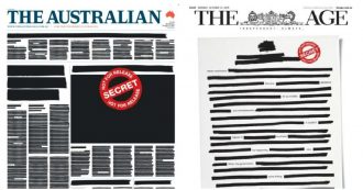 Copertina di Australia, i quotidiani si censurano: la protesta per chiedere maggiore libertà d’informazione dopo i raid della polizia nelle redazioni