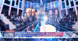 Copertina di Morgan non si presenta a “Live – Non è la d’Urso”, la conduttrice: “Vi spiego io cosa è successo”