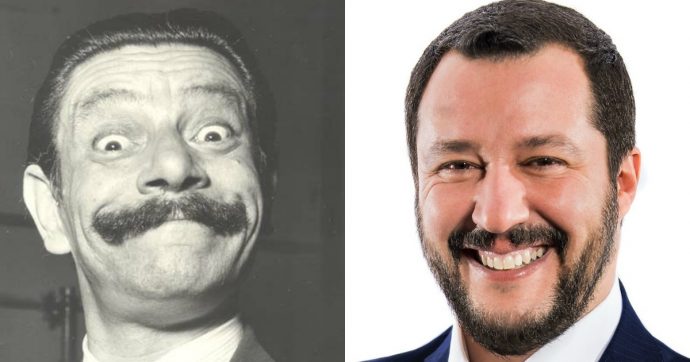 Tino Scotti era la figura del baüscia-cavaliere. Salvini invece è solo un ‘baüscia-casciaball’