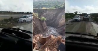 Copertina di Sicilia, ingenti danni per il maltempo: enorme voragine a ridosso dell’abitato di Ispica