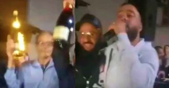 Copertina di Pozzuoli: fuochi d’artificio, champagne e canzoni neomelodiche per festeggiare il ritorno a casa dei due boss scarcerati