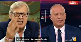 Copertina di La7, Sgarbi attacca Gomez. “Non c’è democrazia. Dimmi chi ha eletto Conte”. Replica: “Lo ha eletto lei con la fiducia al Conte Uno”