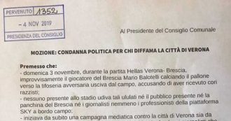 Copertina di Verona, il consigliere di maggioranza presenta mozione: “Verona diffamata, nessun coro razzista contro Balotelli”