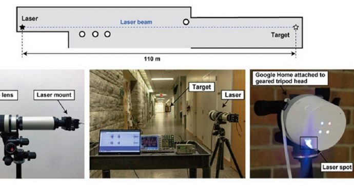 Altoparlanti intelligenti a rischio sicurezza: si possono controllare con un laser