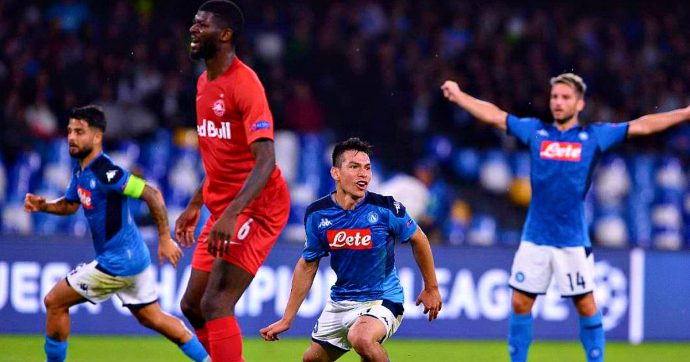 Champions League, Napoli e Salisburgo 1 – 1. Reti di Haaland e Lozano: gli azzurri più vicini agli ottavi