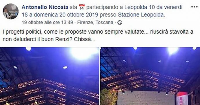La Occhionero l’ha allontanato a maggio, ma a ottobre Nicosia era all’ultima Leopolda