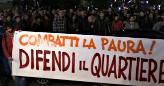 Rogo Pecora elettrica, centinaia di persone in corteo per la “passeggiata di autodifesa del quartiere”: “Libreria era spazio di socialità”