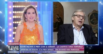 Copertina di Live Non è la D’Urso, Vittorio Sgarbi: “Ho lasciato il mio numero ad una suora e lei dopo tre mesi si tolse il velo e mi chiamò”